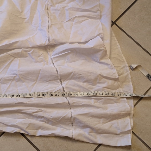 NWT Madewell Perla Poplin Splitneck Midi Shirtdress White Cotton Size L - Picture 10 of 12